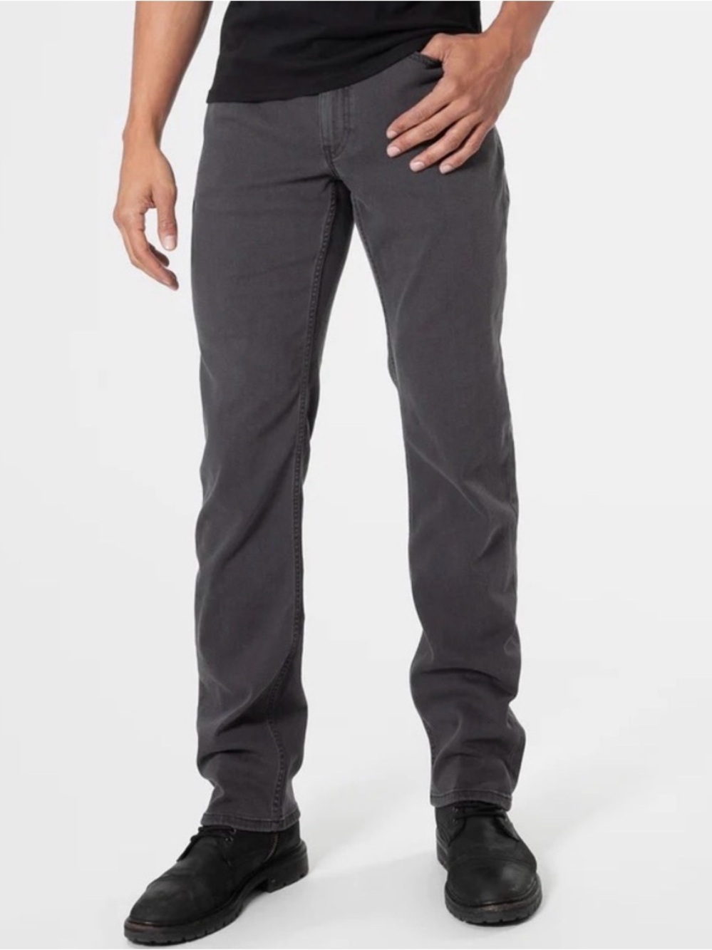 True Classic Gray Wash Slim Fit Comfort Jeans Size 33 x 30
